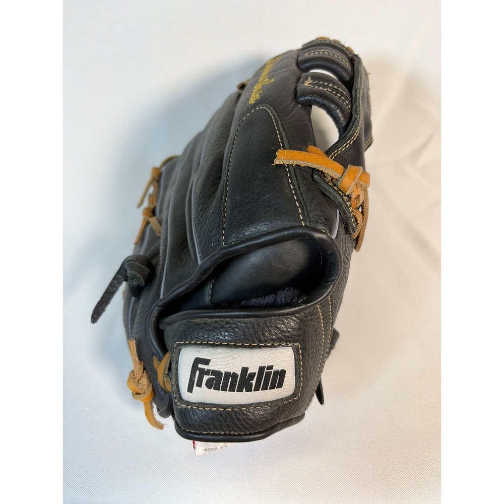 Franklin Professional Series 12.5 Baseball Glove Black Top Oiled Leather 4035TB